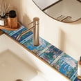 thumbnail image 2 of Yayeee Faucet Mat for Kitchen Sink 14.7" Diatomite Long Splash Guard Pad, Blue Sea, 2 Pack, 2 of 7
