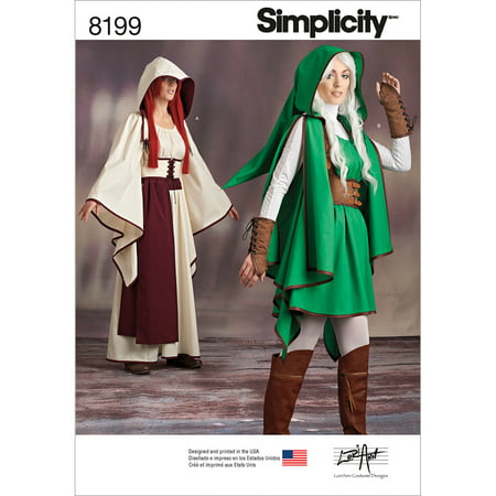 Simplicity Misses' Size 14-22 Gaming Warrior Costumes Pattern, 1 Each