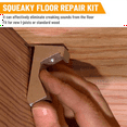 thumbnail image 4 of Floor Repair Kit, No More Squeaks Kit Eliminates Squeaks, Fits Most Carpet Hardwood Floors, for Fix Flooring,12Pcs, 4 of 6