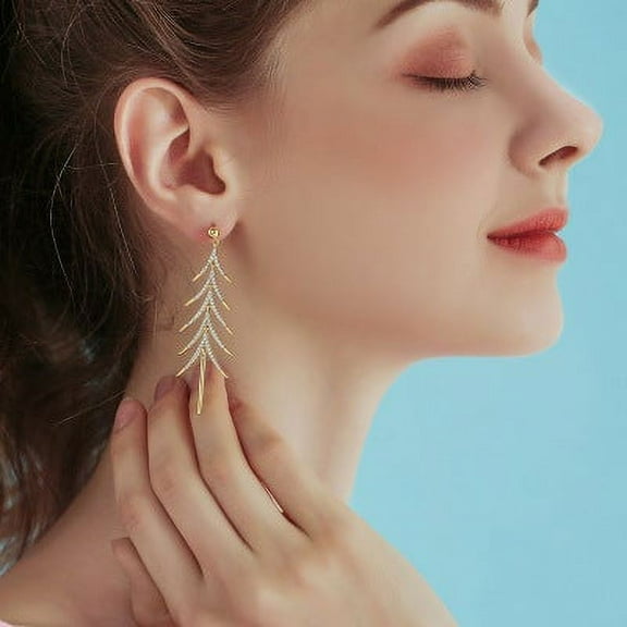 Christmas Tree Hanging Earrings