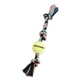 thumbnail image 1 of Juguete de Tirón con Pelota de Tenis Mammoth Flossy Chews multicolor Pequeño, 1 of 5