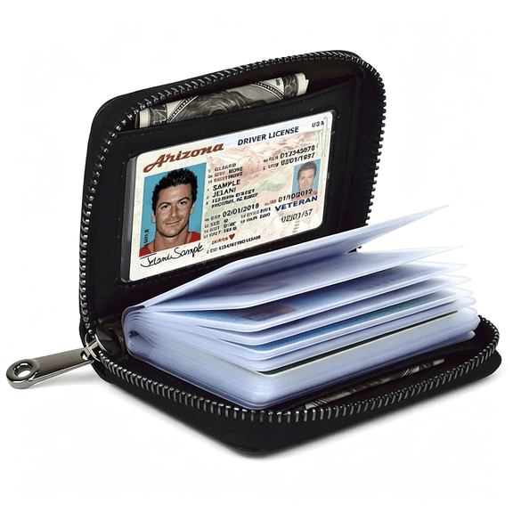 GASTROPOD Card Holder for Women Men Rfid Small Wallets Credit Card Case Money Organizers,20 Slots 20 Slots Credit Card Wallet,Black