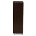 thumbnail image 7 of Adalwin Modern and  2-Door Dark Brown Wooden Entryway Shoes Storage Cabinet, 7 of 7