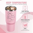 thumbnail image 4 of 30oz Christian Tumbler with Handle & Flip Straw Lid - Stainless Steel Vacuum Insulated, Leak Proof Travel Mug - Inspirational Religious Gifts for Women (Christmas, Mother''s Day), 4 of 5