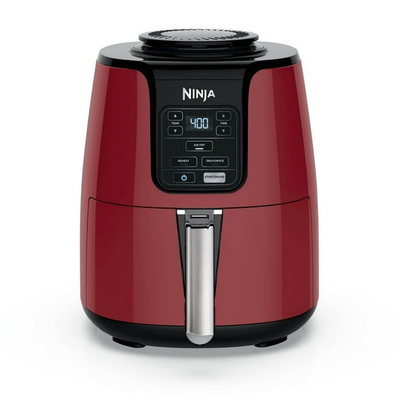Ninja, 4-Quart Air Fryer, Red, 1550W, Non-Stick Basket AF100CRD