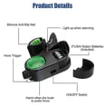 thumbnail image 2 of 4-Piece Sensitive Electronic Fishing Bite Alarms with Sound Indicator and L-Shape Clips, 2 of 5