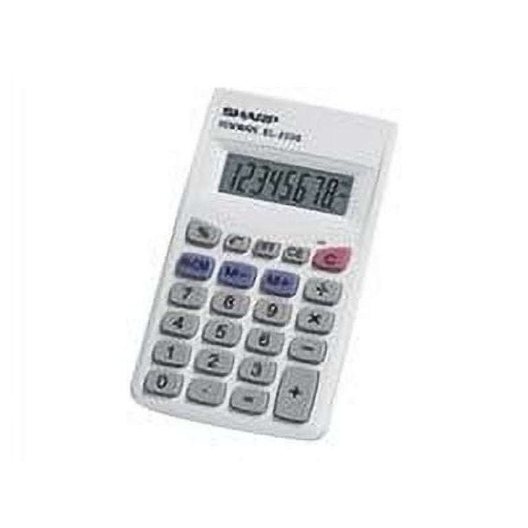 Sharp Elsi Mate EL233SB Handheld Calculator, Large Display