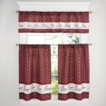 thumbnail image 1 of Live Laugh Love Window Tier and Valance Set - 24” - Burgundy - 3 Pieces, 1 of 3