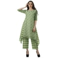 thumbnail image 2 of Moomaya Ensemble Kurti Asymétrique Imprimé pour Femme Grande Taille, Chanderi en Coton, 1 Unité, 2 of 6