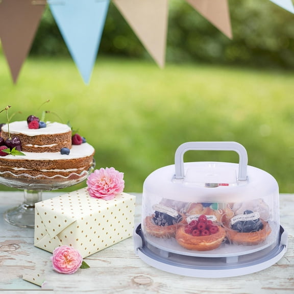 Masteelf Cupcake Container Cupcake Box Cupcake Carrying Case Food Storage Box With Handle