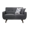 thumbnail image 4 of Ainfox 50.39'' Fabric Arm Loveseat with Wood Frame,Dark Grey, 4 of 5