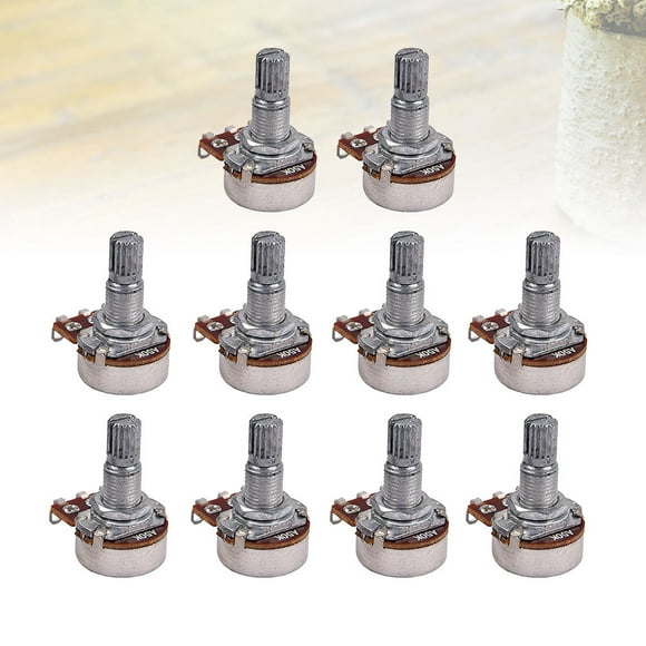 UPGRATOR 10Pcs Potentiometer for Electric Guitar and Bass with A50k Ohm B Type