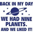 thumbnail image 3 of CafePress - We Had Nine Planets White T Shirt - Men's White Classic Cotton T-Shirts, 3 of 4