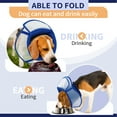 thumbnail image 5 of Kuoser Dog Cone Collar, Soft Adjustable Elizabethan Recovery Cone for Dog, Blue, M, 5 of 8