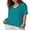 03-Acid Blue, variant on DreamFish Women's Plus Size Tops V Neck T Shirts Summer Short Sleeve Oversized Tees Casual Loose Fit Tunic