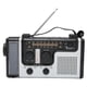 thumbnail image 2 of Radio de emergencia para exteriores con dinamo solar, AM, FM y SW con manivela LED y linterna portátil, 2 of 14
