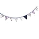 thumbnail image 4 of Banderines triangulares de tela para fiestas, banderines de cuerda, decoración de cumpleaños (azul), 4 of 5