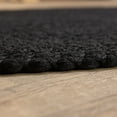 thumbnail image 4 of Lorie Country Black Braided Area Rug 4' x 4' Round, 4 of 5