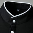 thumbnail image 3 of Sngxgn Men's Short Sleeve Fit Polo Shirt(Black,XXXXL), 3 of 3