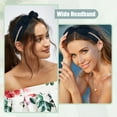 thumbnail image 2 of Unique Bargains Bunny Ears Wide Bow Headbands Fashion Hair Hoop Blue with Bow Knotted for Girl Women, 2 of 7