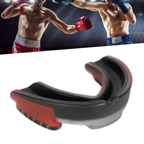 Protector Bucal Cómodo Y Duradero De Doble Color Para Baloncesto, Taekwondo, Boxeo, Protector De Dientes Con Estuche Para Adultos Jóvenes