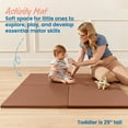 thumbnail image 3 of ECR4Kids SoftZone Play Patch Activity Mat Squares, Modular Playmat, Chocolate, 4-Pack, 3 of 9