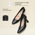 thumbnail image 6 of DREAM PAIRS Women's Pumps Closed Toe Comfortable Kitten Heels Pointed Toe Work Business Dress Shoes with Arch Support, 6 of 8