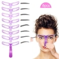 thumbnail image 4 of Plantillas de Formación de Cejas, Plantillas de Cejas con reutilizable 8 Estilo para Profesionales para Uso en El Hogar, 4 of 7