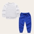 thumbnail image 4 of NAISIBABY Boys Outfit Sets Size 6, Long Sleeved Sweatshirt With Sweatpants Elastic Waist Causal 2-Piece Set Blue, 4 of 5