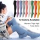 thumbnail image 2 of Xiao Hua Calcetines de felpa hasta la rodilla, suaves y largos, hasta el muslo, cálidos, pantuflas cómodas, calcetines de felpa - blancos, 1 par, 2 of 5