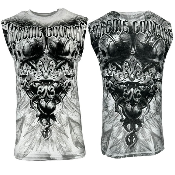 Xtreme Couture By Affliction Men's Muscle T-shirt Tank Top Genocyber