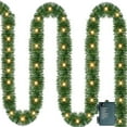 thumbnail image 2 of 15-Ft Needle Rattan LED Christmas Light String for Family Atmosphere Decoration, Small Colored Lights For Indoor And Outdoor Christmas Decor,green, 2 of 7