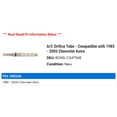 thumbnail image 2 of A/C Orifice Tube - Compatible with 1985 - 2005 Chevy Astro 1986 1987 1988 1989 1990 1991 1992 1993 1994 1995 1996 1997 1998 1999 2000 2001 2002 2003 2004, 2 of 2