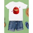thumbnail image 3 of Hairy Monster Greeting T-Shirt Juniors -Image by Shutterstock,  Medium, 3 of 4