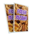 thumbnail image 4 of A-frame Sidewalk Fresh Pecan 24" x 36" Double Sided A-Frame Sidewalk Sign, Includes 2 Plastic Inserts | Foldable Portable White Signicade Sandwich Board Signs, 4 of 5