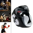 thumbnail image 1 of Equipo Casco Taekwondo Karate Kickboxing Casco Sintético Boxeadores Equipo Equipo Equipo Negro L Cola Cascos de boxeo, 1 of 8