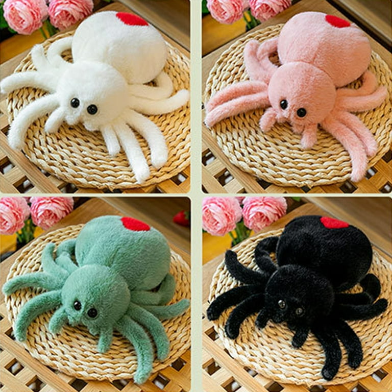 Stuffed Toy Spider Plush Spider Toy Stuffed Spider Toy Plush Toy Realistic Elastic Soft Spider Shaped Plushie for Kids Perfect Couch Sofa Car Seat