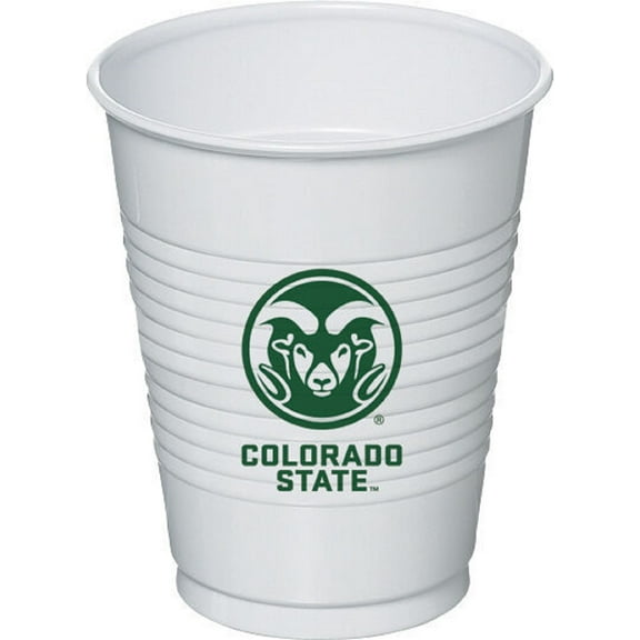 Colorado State Rams NCAA University College Sports Party 16 oz. Plastic Cups