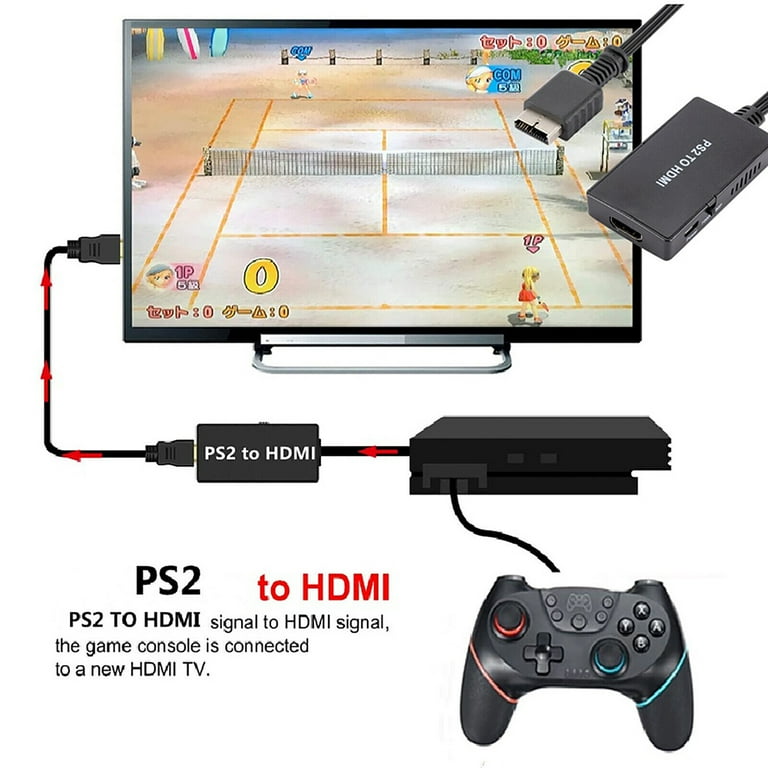 1080P HD PS2 to HDMI Digital Converter Video Adapter for