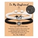 thumbnail image 3 of Pulsera de pareja de 100 idiomas Pulsera de pareja con proyección LOVE Pulsera de traje blanco y negro con piedra Pulsera de tarjeta de pareja, 3 of 6