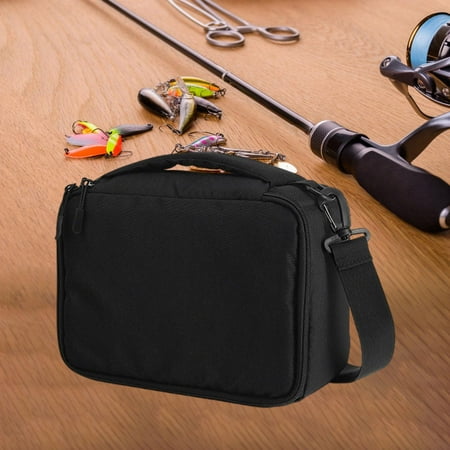 kesoto Fishing Reel Case Carrying Case Outdoor Multifunctional Portable Shockproof Protection Fishing Accessories Fishing Tackle Bag S