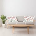 thumbnail image 3 of Ambesonne Floral Throw Pillow Cover 4 Pack, Vivid Flowering Branch, 24", Pink Brown Green, 3 of 5