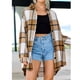 thumbnail image 5 of Pntutb moda mujer manga larga estampado invierno sin capucha Casual abrigo blusa top Pntutb Pntutb-5755, 5 of 9