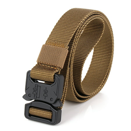 Lixada Tactical Quick Release Belt with Heavy Duty Buckle for Outdoor Camping Mountaineering Climbing Training