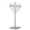 Silver V Shaped, variant on Chabad Style Gold Finish Hanukkah Menorah for Entryway, Living Room, Office, and Kitchen with LED Light Bulbs and Remote Control for Easy Daily Hanukkah Lighting Sequence