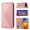 Rosegold, variant on Google Pixel 6 Phone Case, Luxury PU Leather Shockproof Flip Folding Kickstand Card Holder Pocket Wallet Wrist Strap Handbag Magnetic Closure Case Cover Google Pixel 6 6.4 inch, Brown