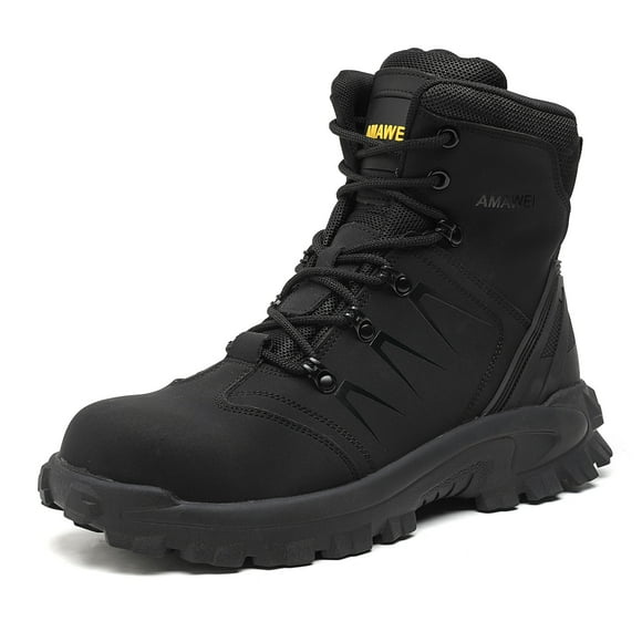 Waterproof Work Safety Shoes Men Boots Anti-smash Steel Toe Boots Indestructible Male Footwear Slip Resistant Anti-Punctur Boots