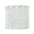 thumbnail image 2 of Qarigey Bufanda de alto nivel respetuosa con la piel, torcedura de frita, bufandas distintivas suaves para mujeres, estilo clásico de punto negro Sombreros Blanco Qarigey  AP009485-02B, 2 of 6