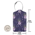 thumbnail image 4 of Pofeuu Lavender Flowers Print Luggage Tags, Privacy Cover ID Label with Stainless Steel Loop and Address Card for Travel Bag Suitcase-1, 4 of 5