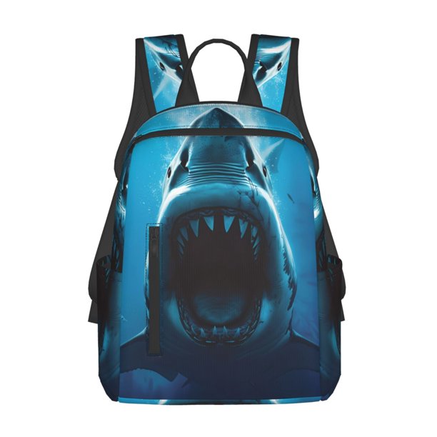 Balery Open-Mouthed Shark Mochila ligera para hombre y mujer: duradera e impermeable, ideal para la escuela, el trabajo, viajes y uso diario.